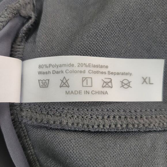 UniqueBella XL Black One-Piece Swimsuit with Gold Accent - Picture 4 of 6